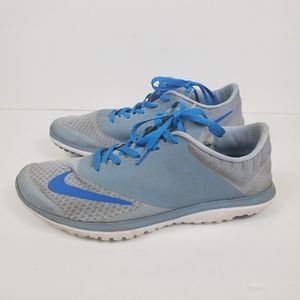 Nike Fit Sole Mens Sneaker Blue Grey Size 12